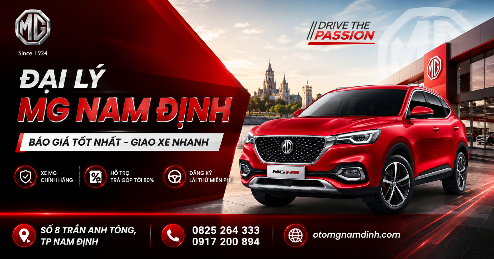 MG Nam Định – Đại Lý MG Chính Hãng | Giá Xe MG Mới Nhất 2026